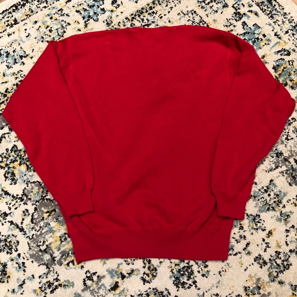 Vintage RL Polo V-neck Sweater. Large. 100% Cotton - Picture 2 of 5
